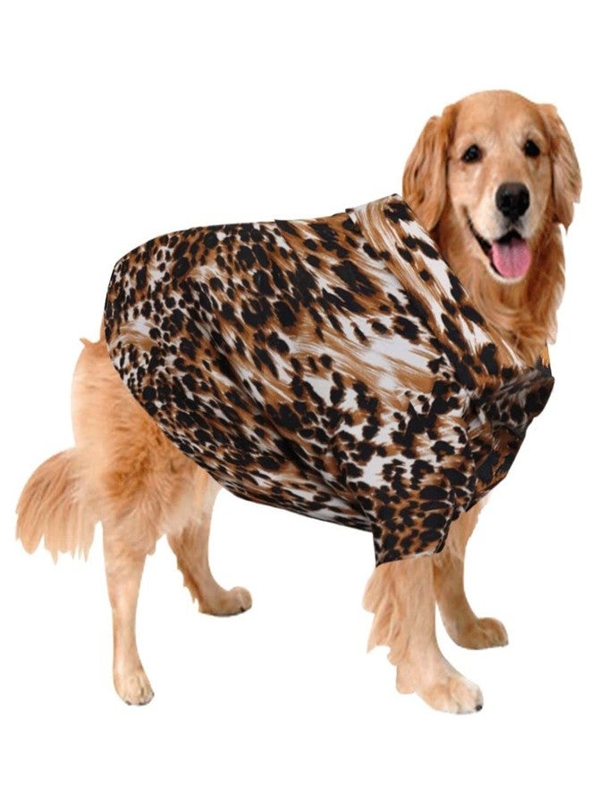 Sage Square Crazy Printed Dog Shirt, Trending Dog Shirt, Ultra Soft & Light Weight, Comfortable & Breathable Dog Apparel, Trendy Outfit (Small - 14 inch) (Leopard Print) - Image 1